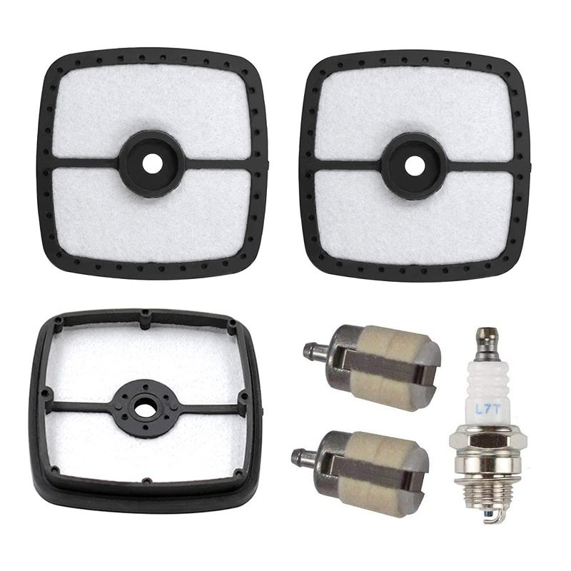 DFuerdivn 13120507320 Fuel Filter A226001410 Air Filter & spark plug Kit for Echo SRM210 SRM225 ES-210, GT-200, GT-225, HC-150, HC-225, PAS-225 PAS-265 PB-250 PE-225 SHC-225 SRM-265 Trimmer Blower Echo 90152Y - Image 1